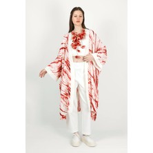 Des Concept Kadın Desenli Pamuklu Kimono