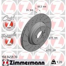 Zimmermann Zımmermann 150.3459.70 - Fren Dıskı Arka Sol Bmw M3 E90 E92 E93