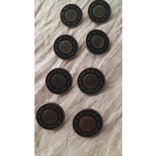 ILCARE Antık Sarı Metal Düğme 15 mm 8 Adet
