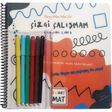 Akademi Çocuk Çizgi Çalışmam - Funny Mat Mini Set (Aktivite Seti)