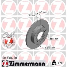 Zimmermann Zımmermann 100.3314.20 - Arka Fren Aynası Audı A4 8e2.b6 11/00 A4 Avant 8e5.b6 09/01 Seat Exeo 09 245×9.9X10DL 986478986-DF4186