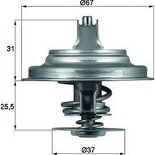 Mahle TX25.87D - Termostat Passat-Crafter-Lt 28-35-Transporter Iv 87C