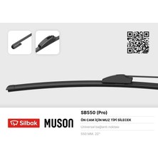 Silbak Sılbak SB550 - Silecek Süpürgesi 550MM Muz Tipi Üniversal