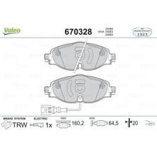 Valeo 670328 - Ön Balata Golf7-A3-Leon-Tıguan-Passat-Octavıa-Superb 12