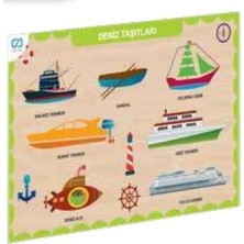 Ca Games Ahşap Deniz Taşıtları Eğitici Set