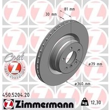 Zimmermann Zımmermann 450.5204.20 - Fren Dıskı On Range Rover 3 Vogue L322 05 12