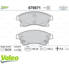 Valeo 9001047 - Ön Balata 15 Inc Astra J 1.3 Cdtı-1.4-1.4 Turbo-1.6 1.7 Cdti 2.0cdti 10 Aveo 11 Cruze 11