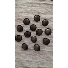 ILCARE Antık Sarı Metal Düğme 15 mm 12 Adet