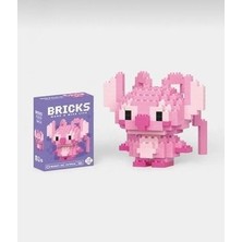 C&On Design Angel Stitch Yapı Blokları – Stitch Karakter Serisi Mini Yapı Oyuncak, Koleksiyonluk Dekoratif Figür