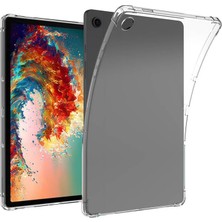NY Home Galaxy Ile Uyumlu Tab A9 Kılıf Tablet Nitro Anti Shock Silikon Kapak, Renksiz