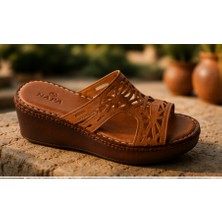 N Napa Shoe NP.1264.TABA Deri Terlik