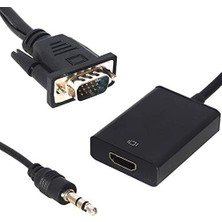NY Home 18637 1 Pm 18637 VGA Erkek To HDMI Dişi Dönüştürücü Kablo