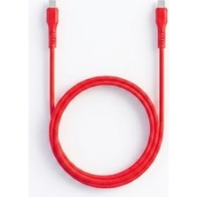 NY Home 60W Pd/qc Type-C To Type-C Ultra Hızlı Şarj ve Data Kablosu 120 cm Neon Kırmızı 2DK59NK