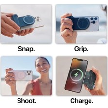 NY Home Snapgrip Creator Kit - Snapgrip, Snaplight, Snappod ve Taşıma Çantası Içerir - Manyetik Montaj Her Telefona Takılır - Kablosuz Deklanşör Düğmeli Mobil Batarya Tutucusu - Gece Yarısı