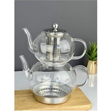 Empressco Borosilikat Cam Çaydanlık, 3 Litre, Şık ve Dayanıklı Tasarım
