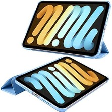 Yağmur Store Apple 11 Inç iPad (A16) / iPad Air 10.9 Inç/ipad 10.nesil 10.9 Wi-Fi Tablet ile Uyumlu Tablet Kılıfı Smart Cover Uyku Modlu Standlı Arkası Sert Şeffaf Kapak Siyah