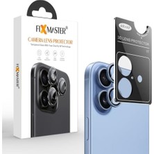 NY Home Fixmaster iphone 17 Uyumlu (Sis Mavisi) Kamera Lens Koruyucu, Kolay Kurulum, Alüminyum Alaşımlı Çerçeve, Darbelere ve Çizilmelere Karşı Yüksek Dayanıklı Temperli Cam
