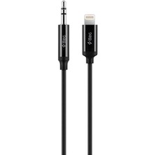 NY Home Aux To Lightning iPhone Ses Kablosu 100 Cm, 1 Metre Siyah 2 Yıl Garantili Yüksek Kalite - 2DK42S