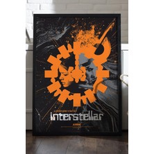 Duvarda Interstellar Siyah Ahşap Çerçeveli Poster, Film Duvar Tablosu