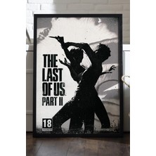 Duvarda The Last Of Us Siyah Ahşap Çerçeveli Poster, Dekoratif Oyun Duvar Tablosu
