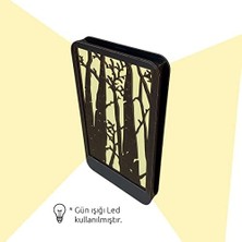 Yağmur Store DECO-7006 LED Işıklı Ağaç Desenli Ahşap Dekor