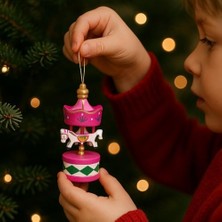 Yağmur Store 6’lı Ahşap Mini Atlıkarınca Süs Seti – Vintage Asılabilir Noel Ağacı ve Masa Dekoru, Renkli El Boyama Tasarım, Ev, Parti ve Hediye Için Dekoratif Aksesuar