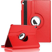 NY Home Apple iPad Air 11 2024 Için Kılıf (A2902-A2903) 360 Rotating Stand Deri Kırmızı [ipad Air 11 2024 ile Uyumlu Kılıf - Kırmızı]