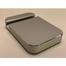 NY Home Premium Alüminyum Tablet Standı, Ergonomik Kompakt Tasarım, Tüm Ipad Modelleri ile Uyumlu, Masaüstü Kullanım, Yatay ve Dikey Kullanım (Gümüş Gri)
