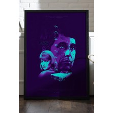 Duvarda Scarface Siyah Ahşap Çerçeveli Poster, Film Duvar Tablosu