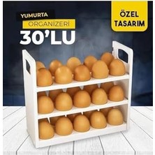 Yağmur Store Yumurtalık Buzdolabı Raf Düzenleyici 30'lu Yumurta Kutusu