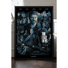 Duvarda The Last Of Us Siyah Ahşap Çerçeveli Poster, Dekoratif Oyun Duvar Tablosu