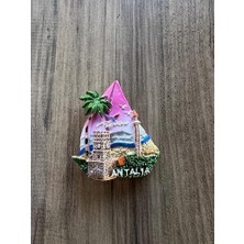 Yağmur Store Antalya Buzdolabı Magneti, Renkli Dekoratif Şehir Temalı El Yapımı Turistik Hediyelik Eşya