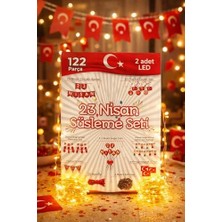 Yağmur Store 122 Parça 23 Nisan Dekoratif Süsü Flama Okul Süsü, Atatürklü Balon, Türk Bayrağı Pano Süsleri 2026