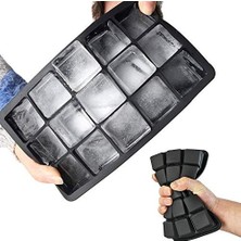 Yağmur Store 15 Bölmeli Silikon Buz Kalıbı – Kolay Çıkarma, Bpa Free, Büyük Küp Buzluk Tepsisi, Ev, Kokteyl ve Içecekler Için Buz Küpü Kalıbı, Dondurucu Dondurma Kalıbı, Buz Kalıpları (1 Adet)
