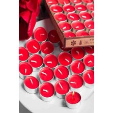 Yağmur Store Nerox Kırmızı Yuvarlak 25’li Paket Süzen Tealight Mum 1410