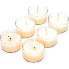 Yağmur Store 6'lı Amber Çiçeği Kokulu Bitkisel Tealıght Mum Seti