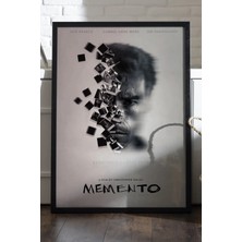 Duvarda Memento Siyah Ahşap Çerçeveli Poster, Film Duvar Tablosu