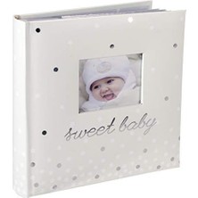 Yağmur Store Malden International Designs Sweet Baby Fotoalbum, 160 x 10 Cm, Weiß