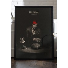 Duvarda Hannibal Siyah Ahşap Çerçeveli Poster, Film Duvar Tablosu