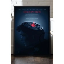 Duvarda Inception Siyah Ahşap Çerçeveli Poster, Film Duvar Tablosu