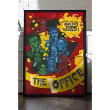 Duvarda The Office Siyah Ahşap Çerçeveli Poster, Film Duvar Tablosu