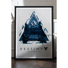 Duvarda Destiny Siyah Ahşap Çerçeveli Poster, Dekoratif Oyun Duvar Tablosu