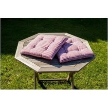 Tfn Home Pötikare Konsept 2'li Minder Seti Pamuklu Balkon Bahçe Piknik Koltuk Sandalye 40X40CM