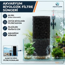 Novabis 10 x 40 cm Kesilebilir Akvaryum Filtre Süngeri  Uzun Ömürlü ve Yıkanabilir Biyolojik Sünger