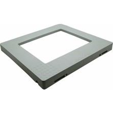 Zenviaa Frenli Gri Plastik Çeksür 54X60X5 cm ZENVIAA365423