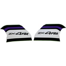 Kawasaki ZX4RR Yan Grenaj Sticker 2025 2026 Model Mor