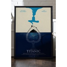 Duvarda Titanic Siyah Ahşap Çerçeveli Poster, Film Duvar Tablosu