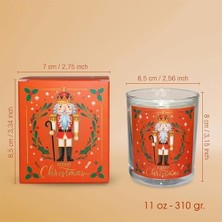 Yağmur Store Charm Lab Candle – Kurşun Asker (Nutcracker) Tasarımlı Mum, Turuncu Renk Temalı, 135 G Doğal Biyo Balmumu, 40 Saat Yanma Süresi, Cam Kavanoz, Şık Bristol Kutulu, Yılbaşı Koleksiyonu Hazır Hediye