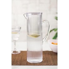 Yağmur Store Arkilik Barok 1,5 Lt Şeffaf Sürahi (Buzdolabı Kapak Rafına Sığar)