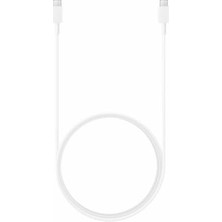 NY Home EP-DX310 USB Type-C - USB Type-C Kablo, Veri Kablosu, Şarj Kablosu, 1,8 M, 3 A, Beyaz